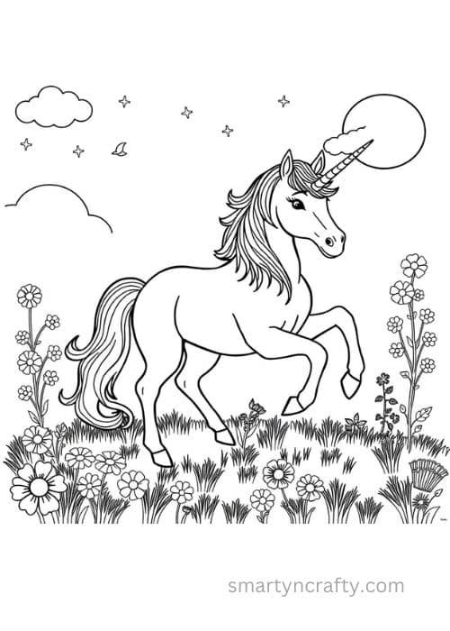 unicorn coloring pages