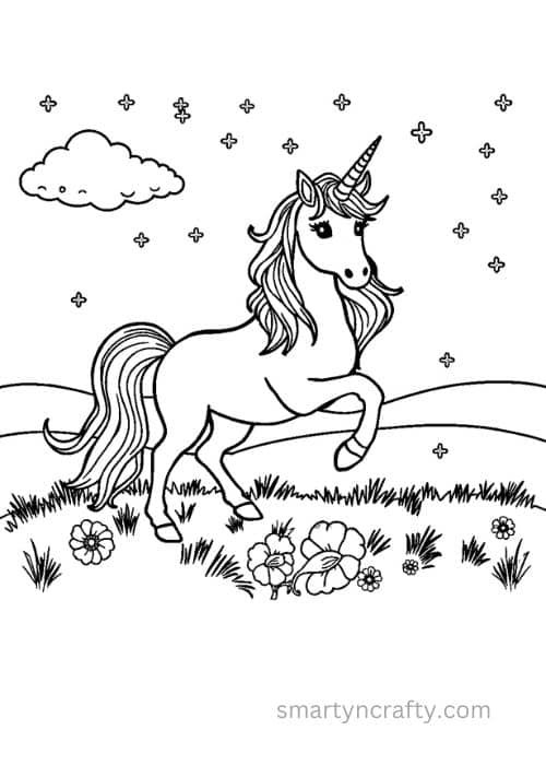 unicorn coloring pages