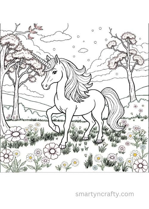unicorn coloring pages