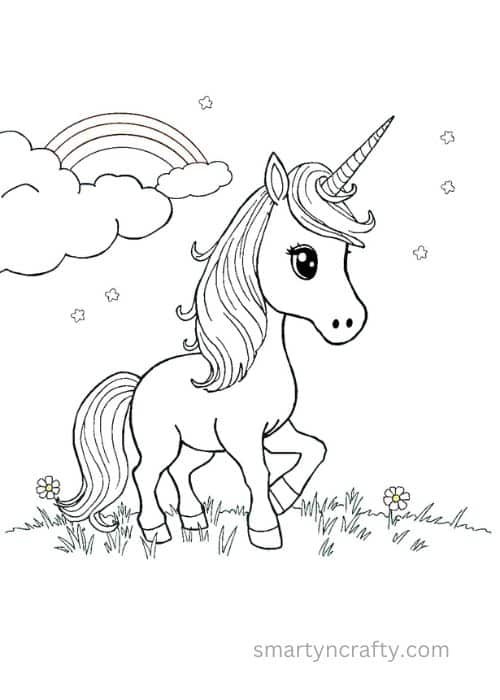 unicorn coloring pages