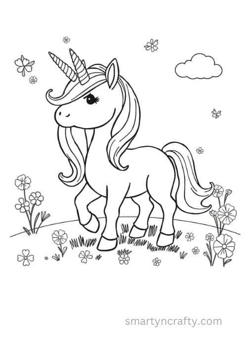 unicorn coloring pages