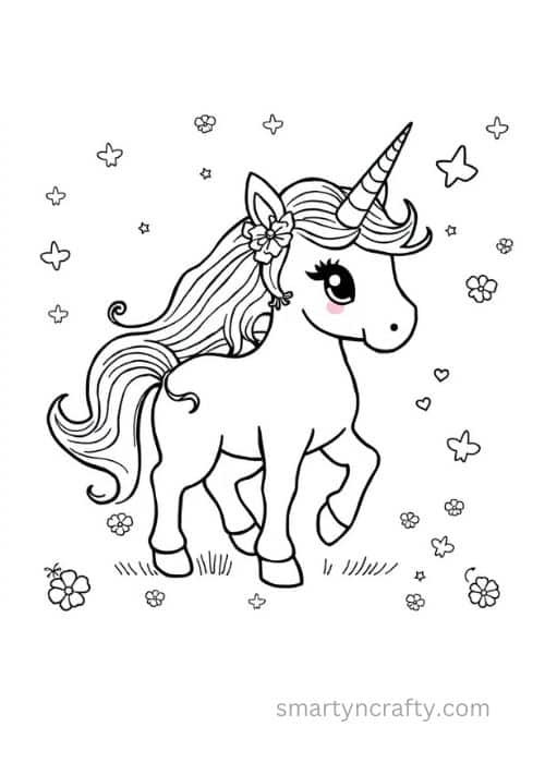 unicorn coloring pages