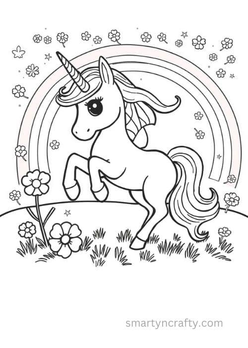 unicorn coloring pages