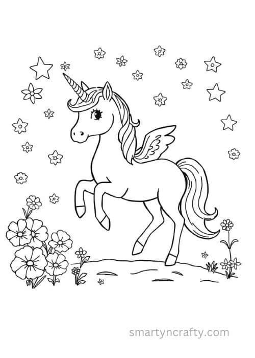 unicorn coloring pages