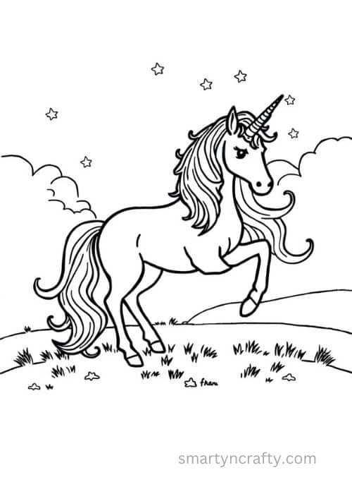 unicorn coloring pages