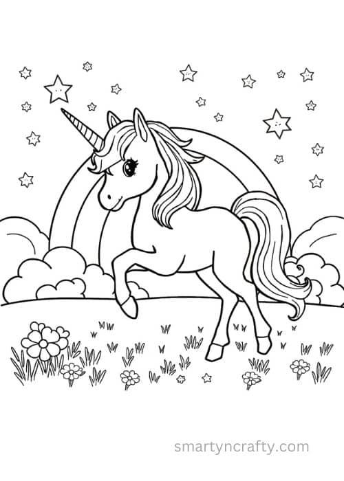 unicorn coloring pages