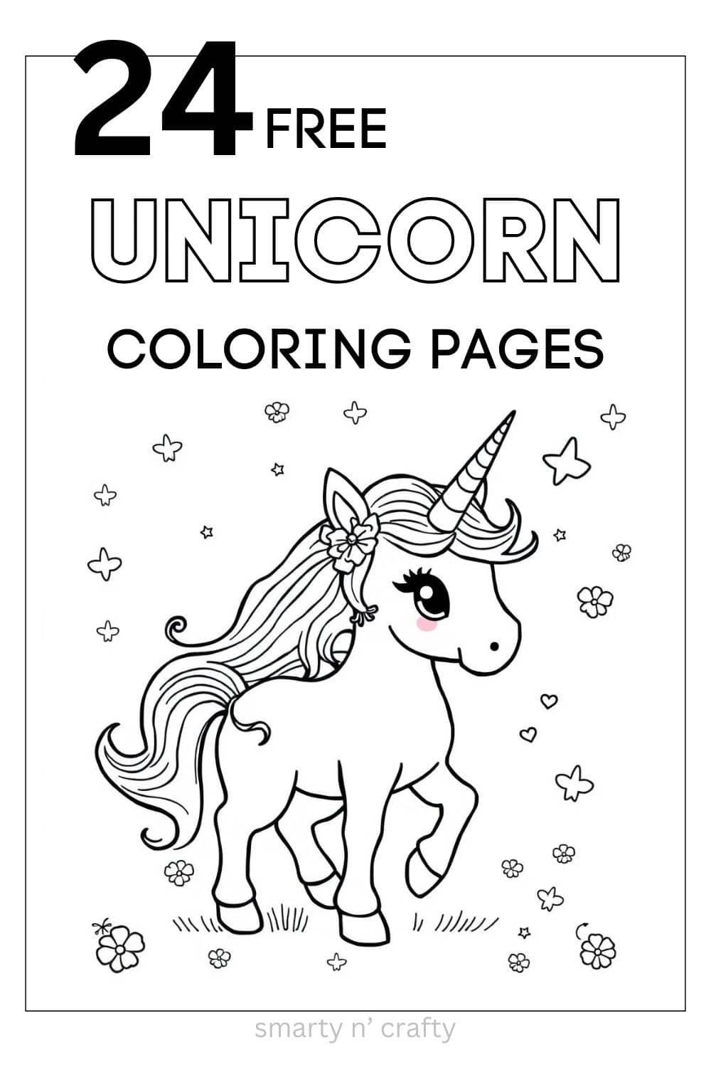 unicorn coloring pages
