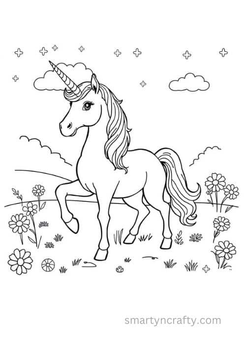 unicorn coloring pages