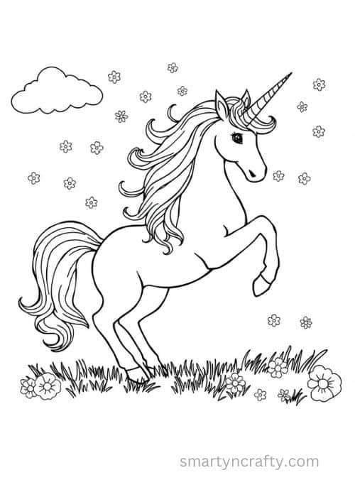 unicorn coloring pages