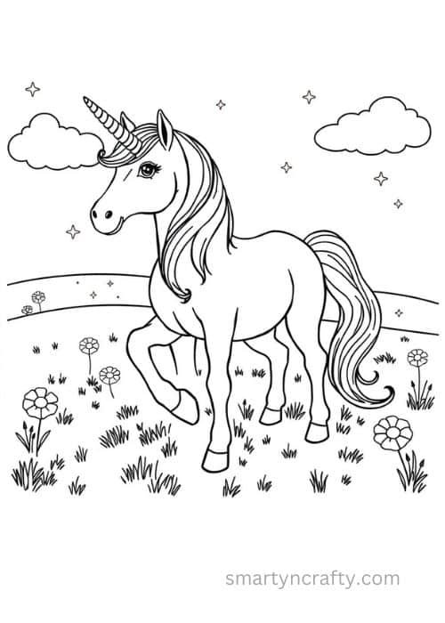 unicorn coloring pages