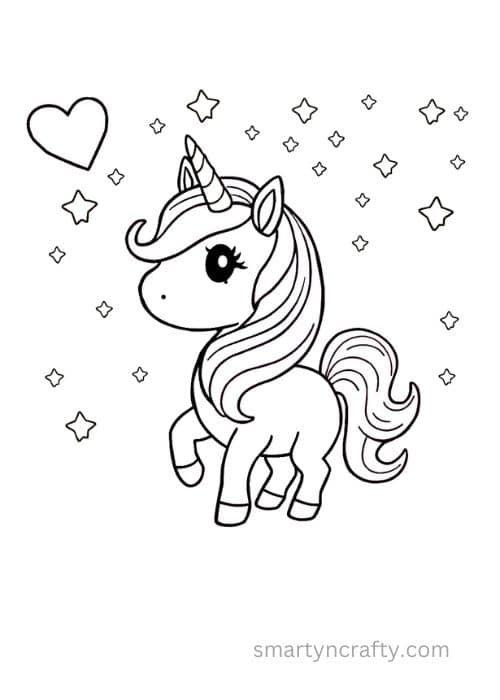 unicorn coloring pages
