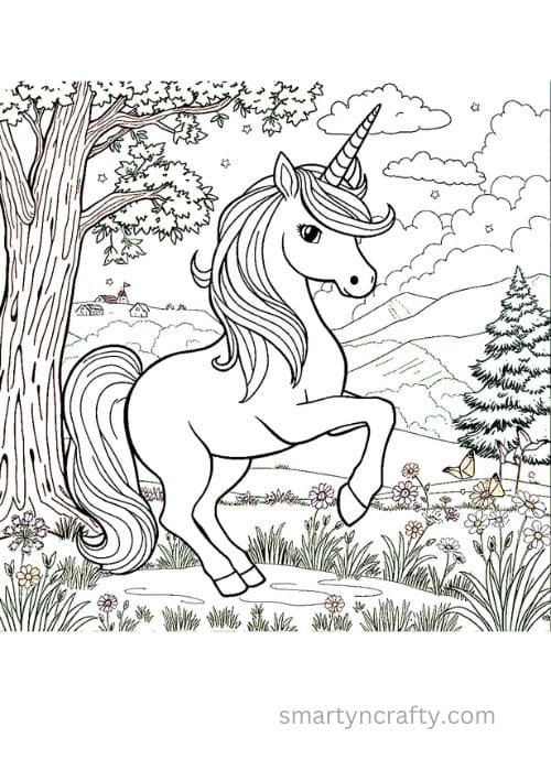 unicorn coloring pages